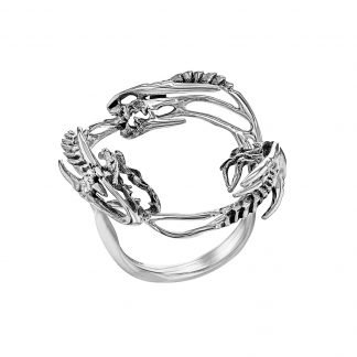 MEY for Game of Thrones DragonStorm Ring, Sterling Silver